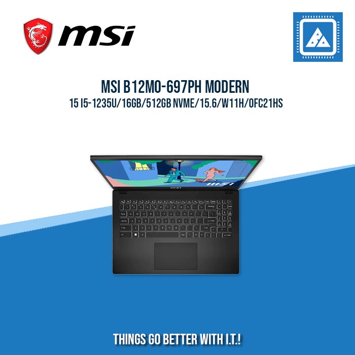 MSI B12MO-697PH MODERN 15 I5-1235U/16GB/512GB NVME | BEST FOR STUDENTS AND FREELANCERS LAPTOP MSI B12MO-697PH MODERN 15 I5-1235U/16GB/512GB NVME | BEST FOR STUDENTS AND FREELANCERS LAPTOP
